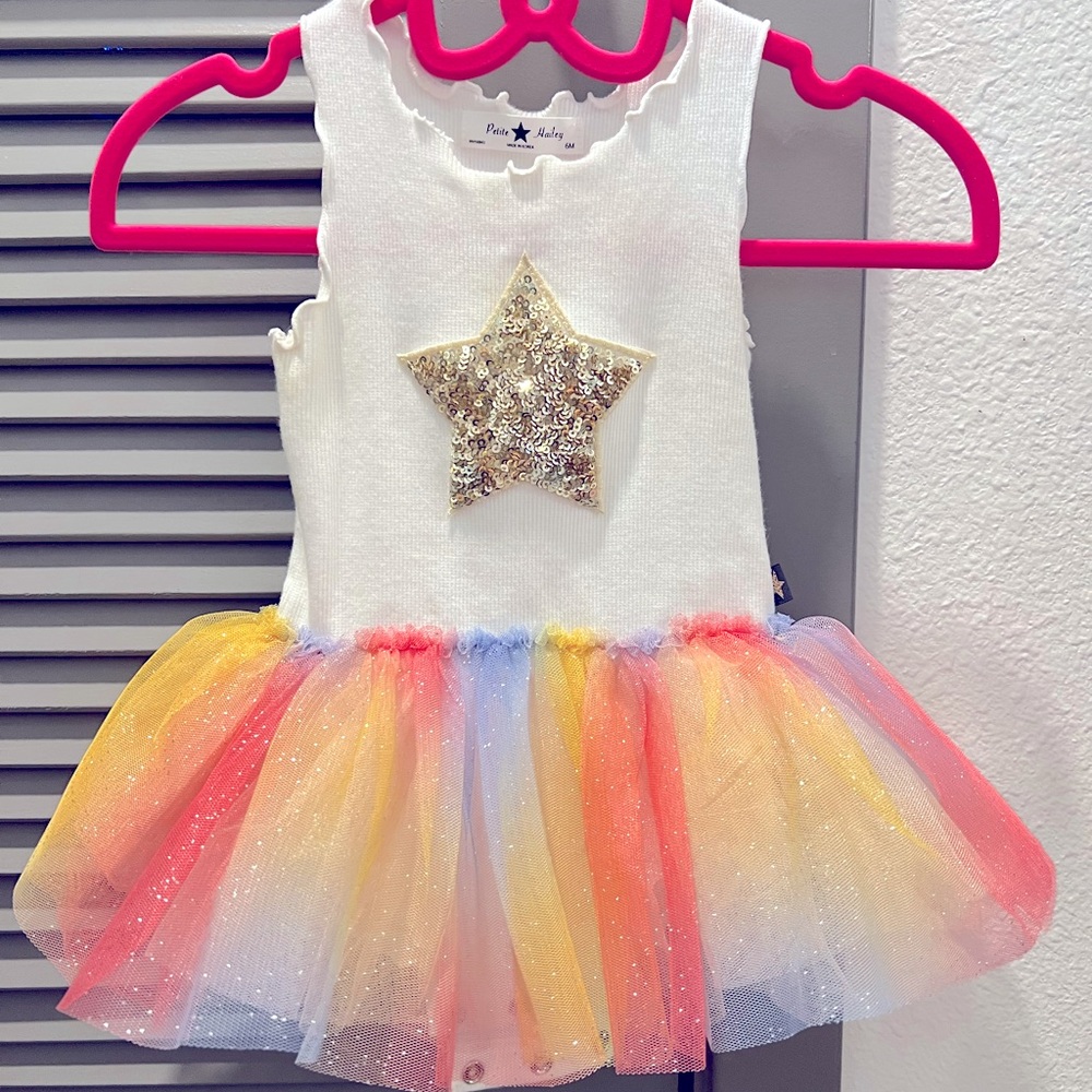 Petite Hailey (6 Months) Sparkle Star Tutu